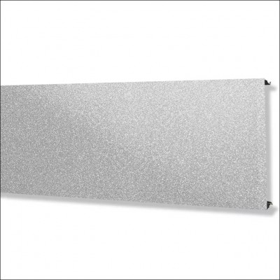 Потолок реечный Cesal S-дизайн C02 Металлик серебристый