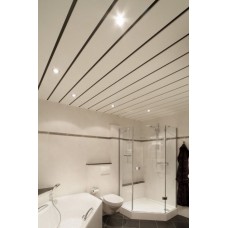 Вставка для реечного потолка Немецкий H-дизайн 3306 Белый матовый 15х4000мм