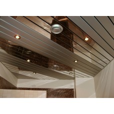 Вставка для реечного потолка Немецкий H-дизайн 3313 Металлик 15х4000мм