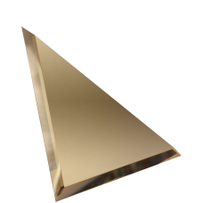Зеркальная плитка с фацетом 10mm Треугольник Бронза