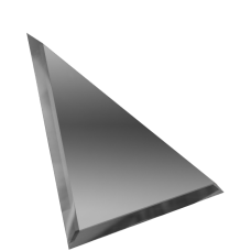 Зеркальная плитка с фацетом 10mm Треугольник Графит