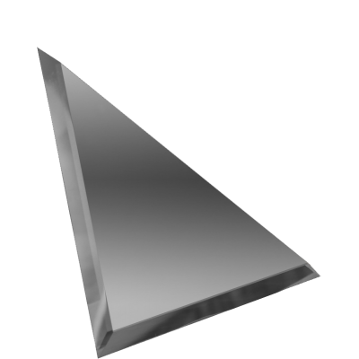Зеркальная плитка с фацетом 10mm Треугольник Графит