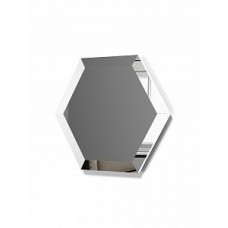 Зеркальная плитка «ПОЛУСОТА» фацетом 10mm Серебро	